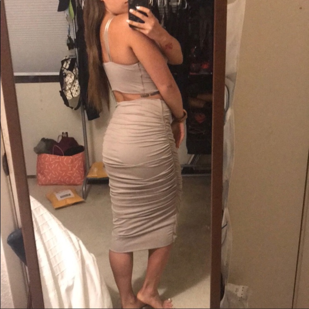 2 piece maxi dress